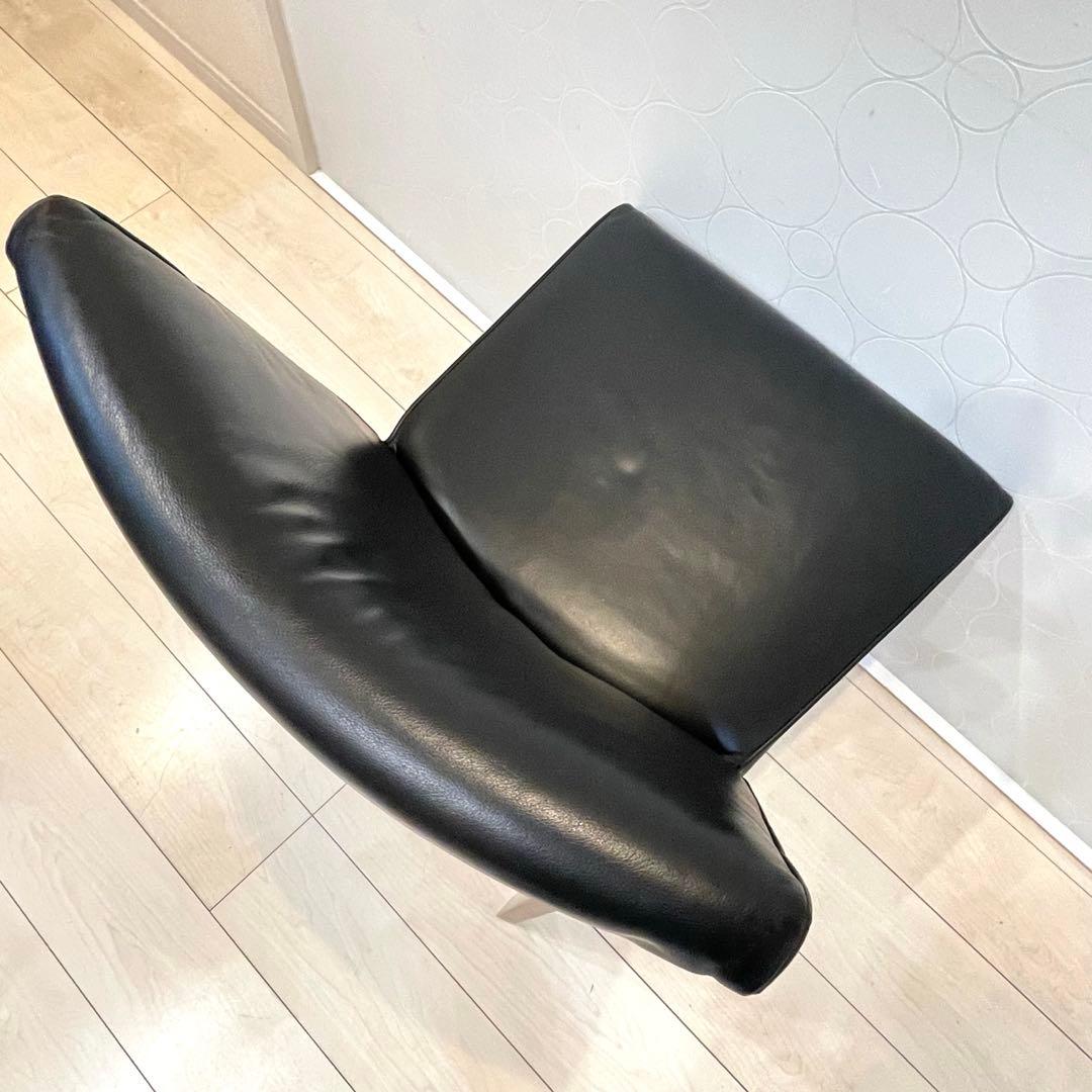 【美品】ACTUS リレート ダイニングチェアC 本革 天然木 北欧 モダン ①