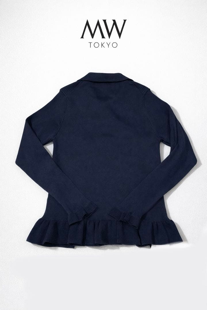 MW TOKYO タグ付き リサイクル ポリエステル フリルリブ ニット - メルカリ