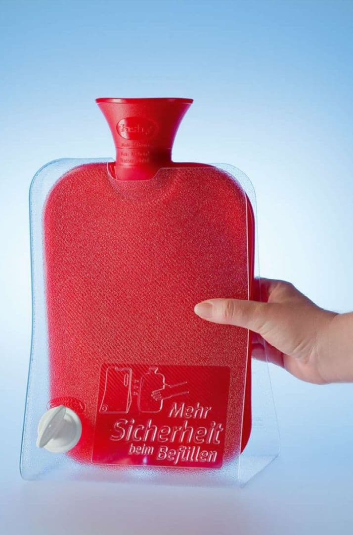 Fashyドイツ製湯たんぽ＋ムートン湯たんぽカバー＋湯たんぽスタンド3点