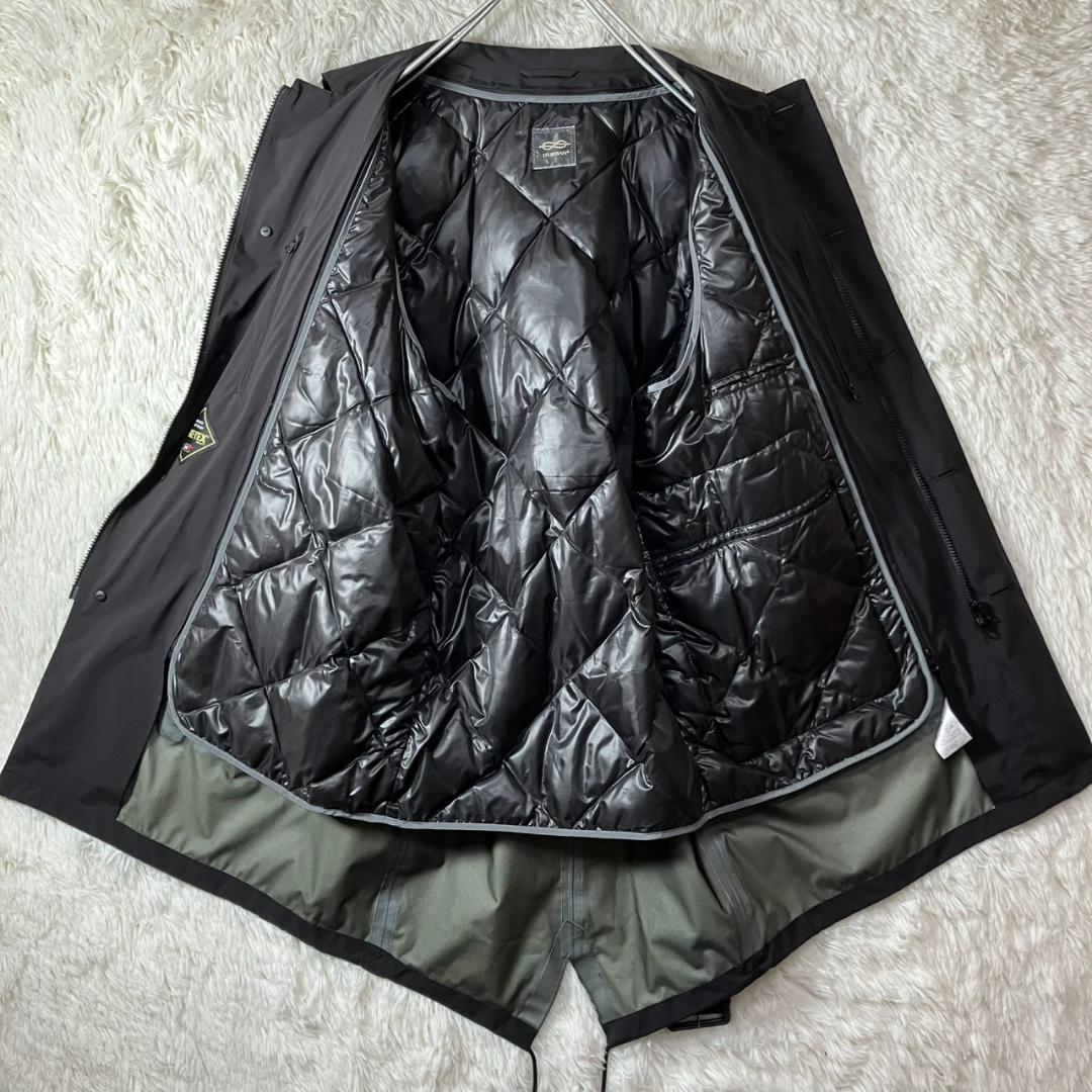 美品 ダーバン GORE-TEX ダウンライナー ステンカラーコート ベルト M