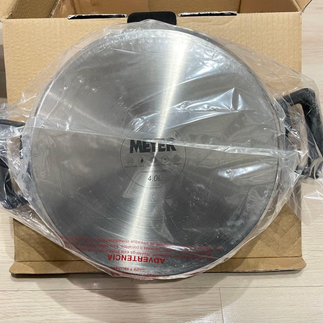 【未使用】MEYER マイヤー クイッカークッキング レッド 24cm 4.0L