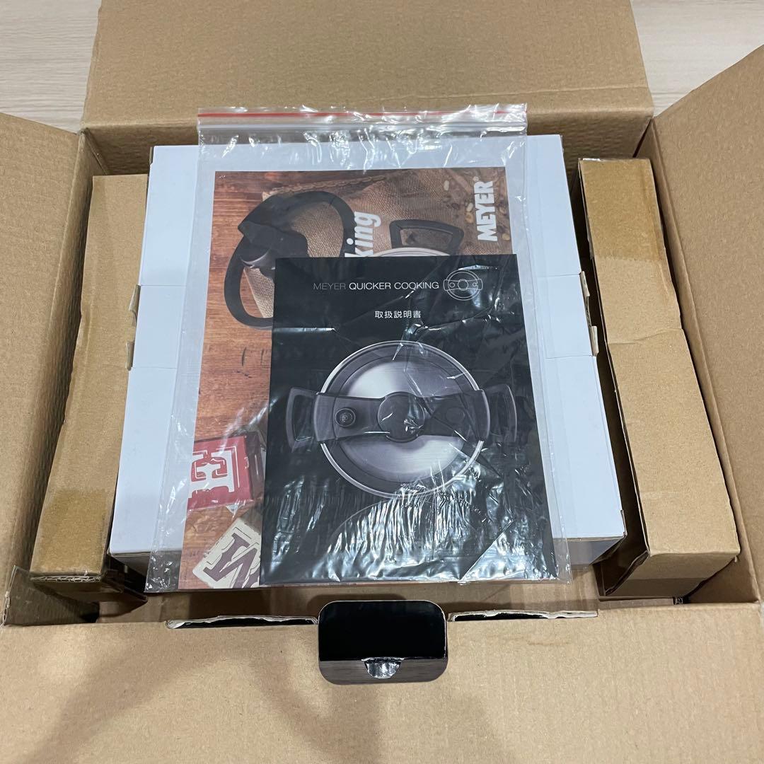 【未使用】MEYER マイヤー クイッカークッキング レッド 24cm 4.0L
