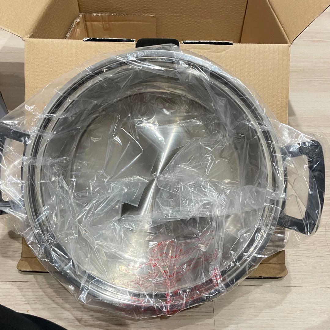 【未使用】MEYER マイヤー クイッカークッキング レッド 24cm 4.0L