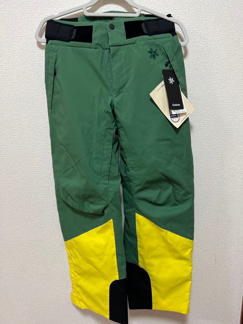 新品Goldwin スキーウェア XSサイズ 緑×黄