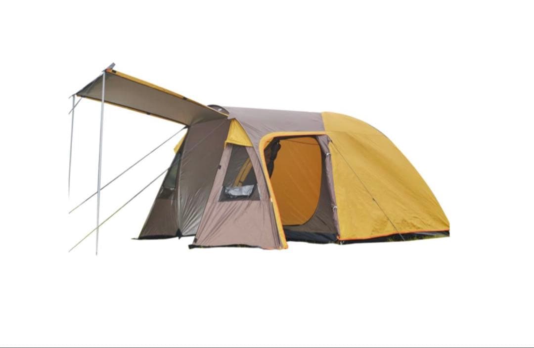 テント 2ルーム 4人用 オールインワン キャンプ 防水 キャンピングテント