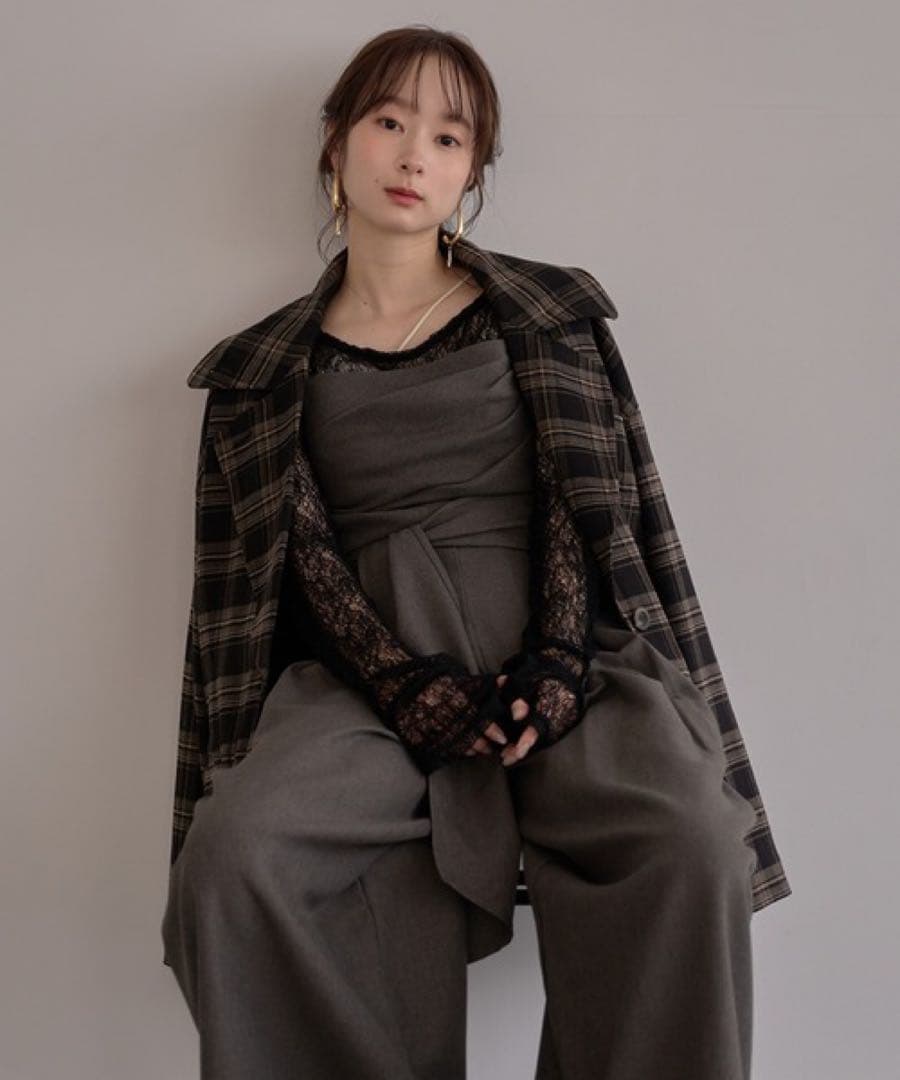 【mideal ドレープデザインコンビネゾン】