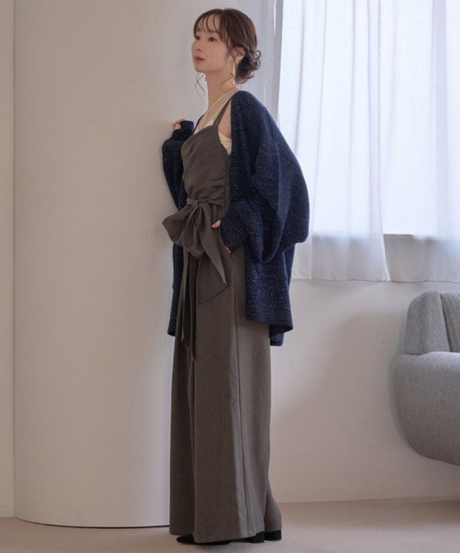 【mideal ドレープデザインコンビネゾン】