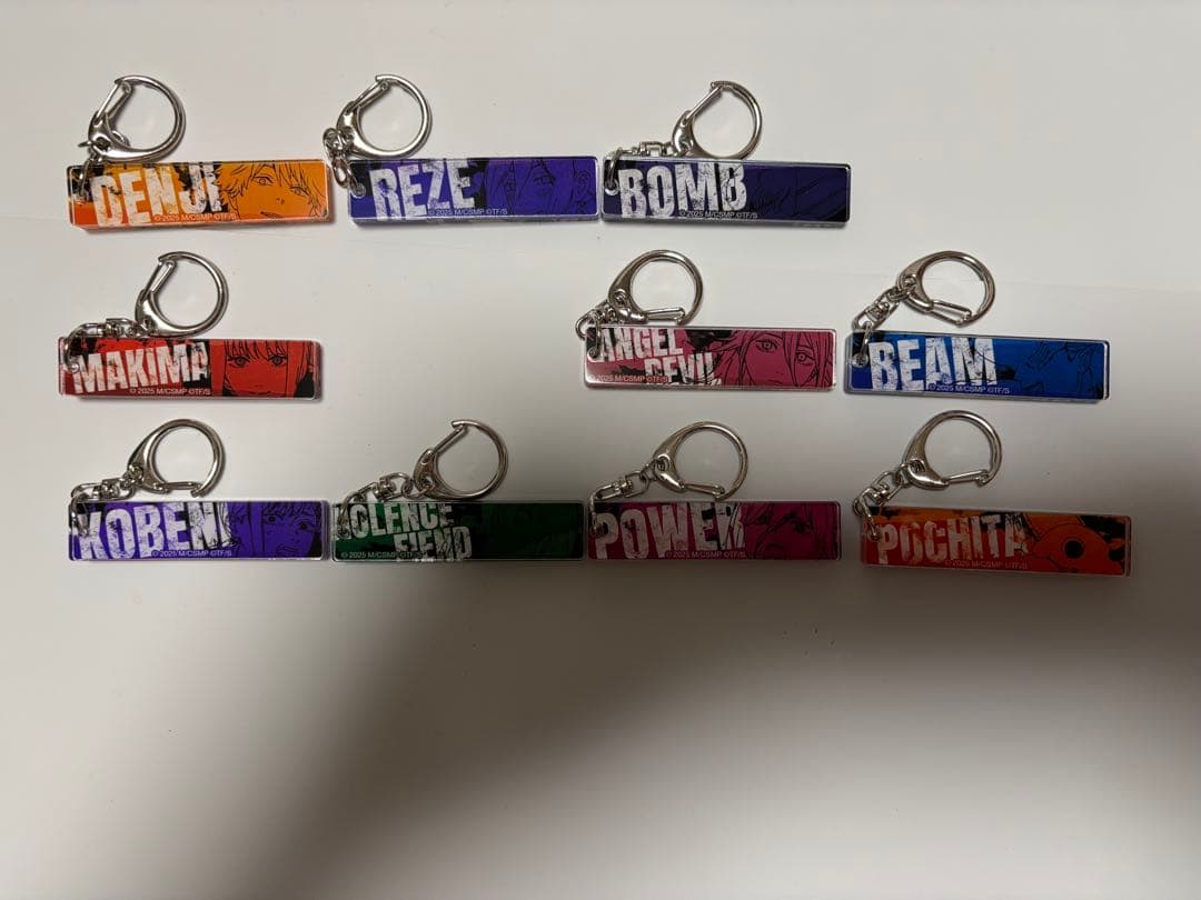 10種類 目ジカラ アクリルキーホルダー 書店フェア レゼ篇 チェンソー