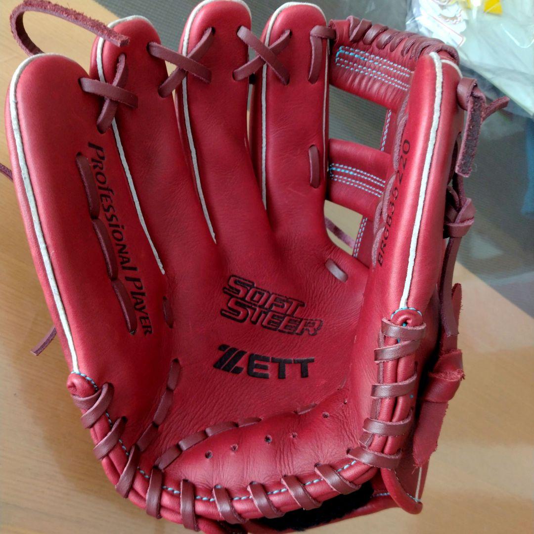 【新品】左投げ用　ZETT 軟式グローブ ソフトステア　BRGB35220