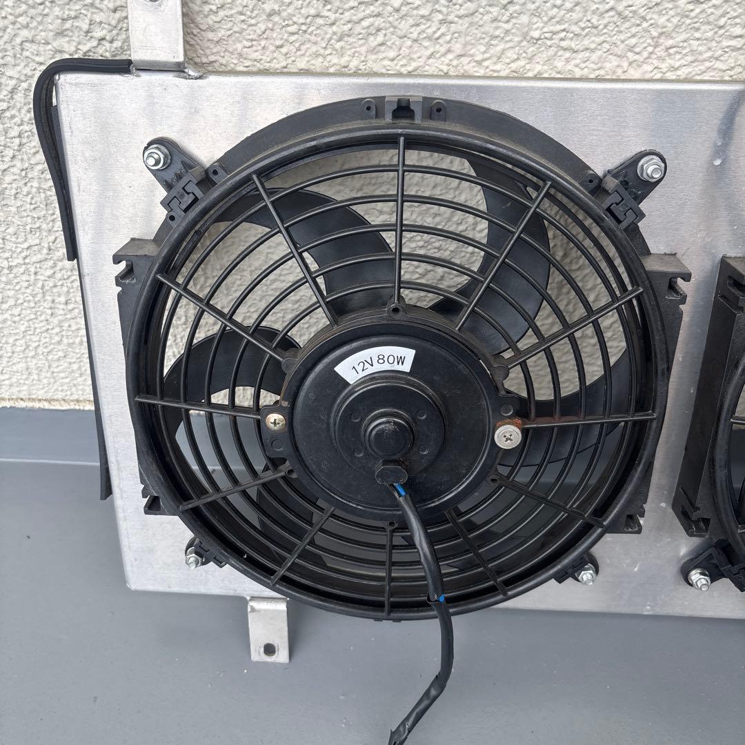 na6ce/na8用シュラウド付き社外ラジエター電動ファン