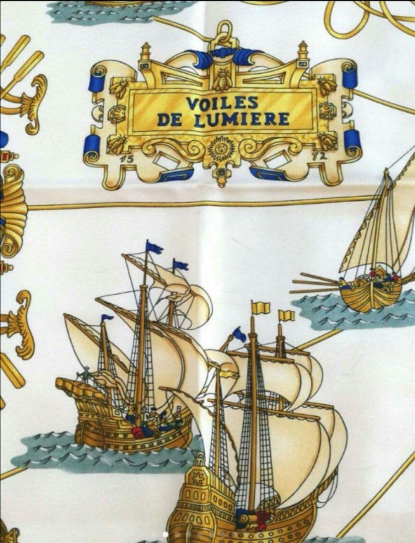 エルメス HERMES スカーフ カレ90 光の帆船 L108145494 - 小物