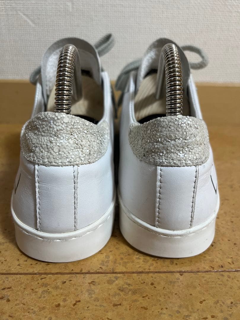 靴 D.A.T.E. HILL LOW CALF WHITE-SILVER 22.5