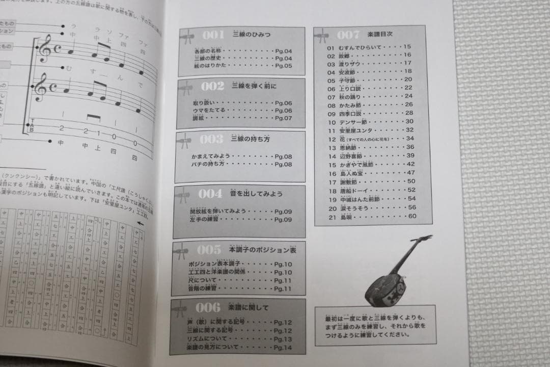 三線　沖縄三線初心者にもやさしいお得なセット　 教本、DVD、チューナー付属品付