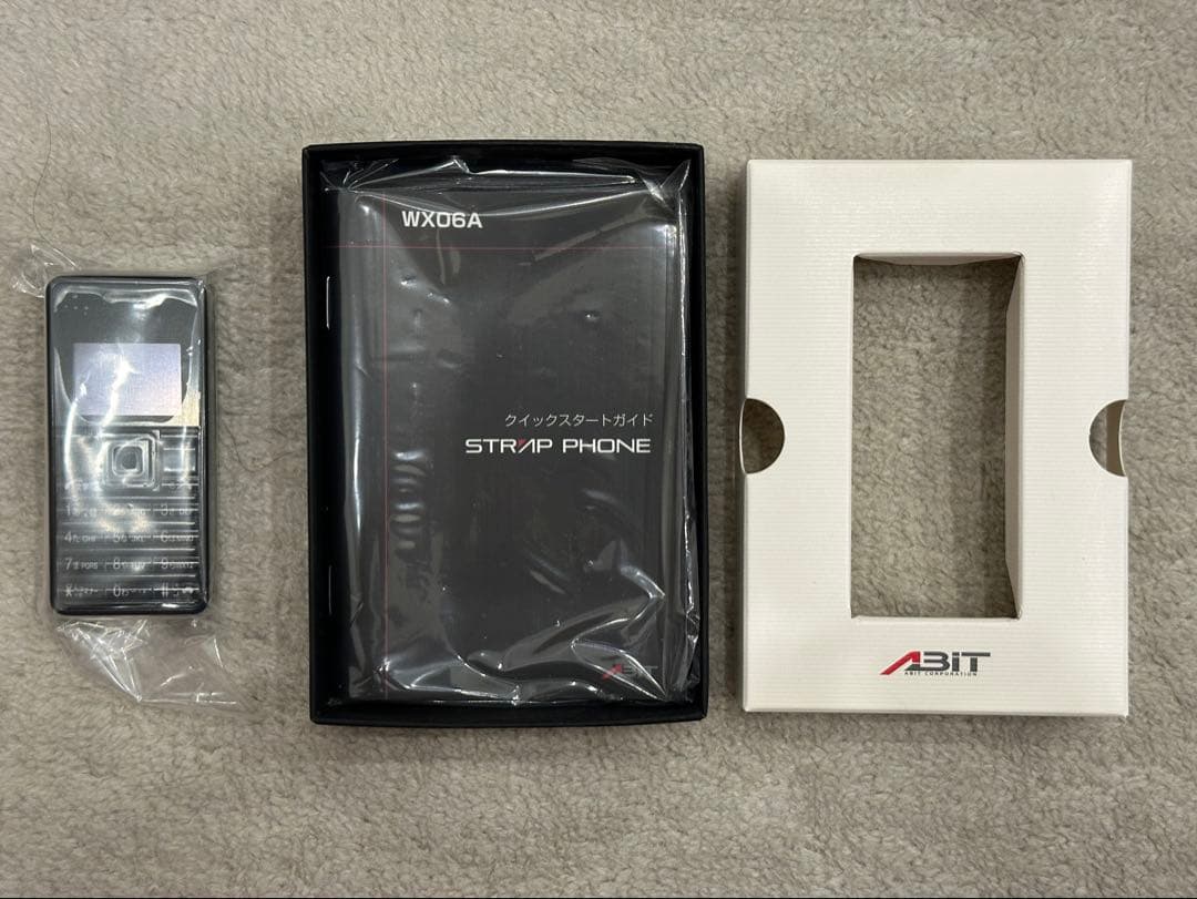 STRAP PHONE WX06A-K ウィルコムWILLCOM新品未使用