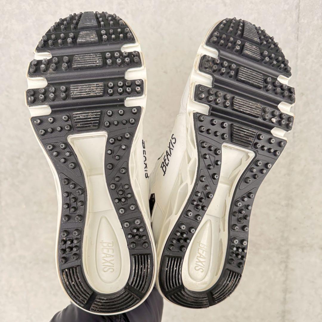 BEAXIS ホワイト スニーカー ダイヤル式 BEAXIS ボアシステム スポーツ