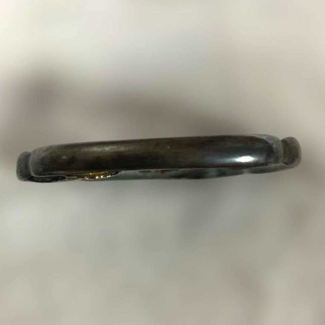 B-24 鍔　金銀象嵌　武具　刀装具　銅製　アンティーク　美術品　工芸品　装飾品