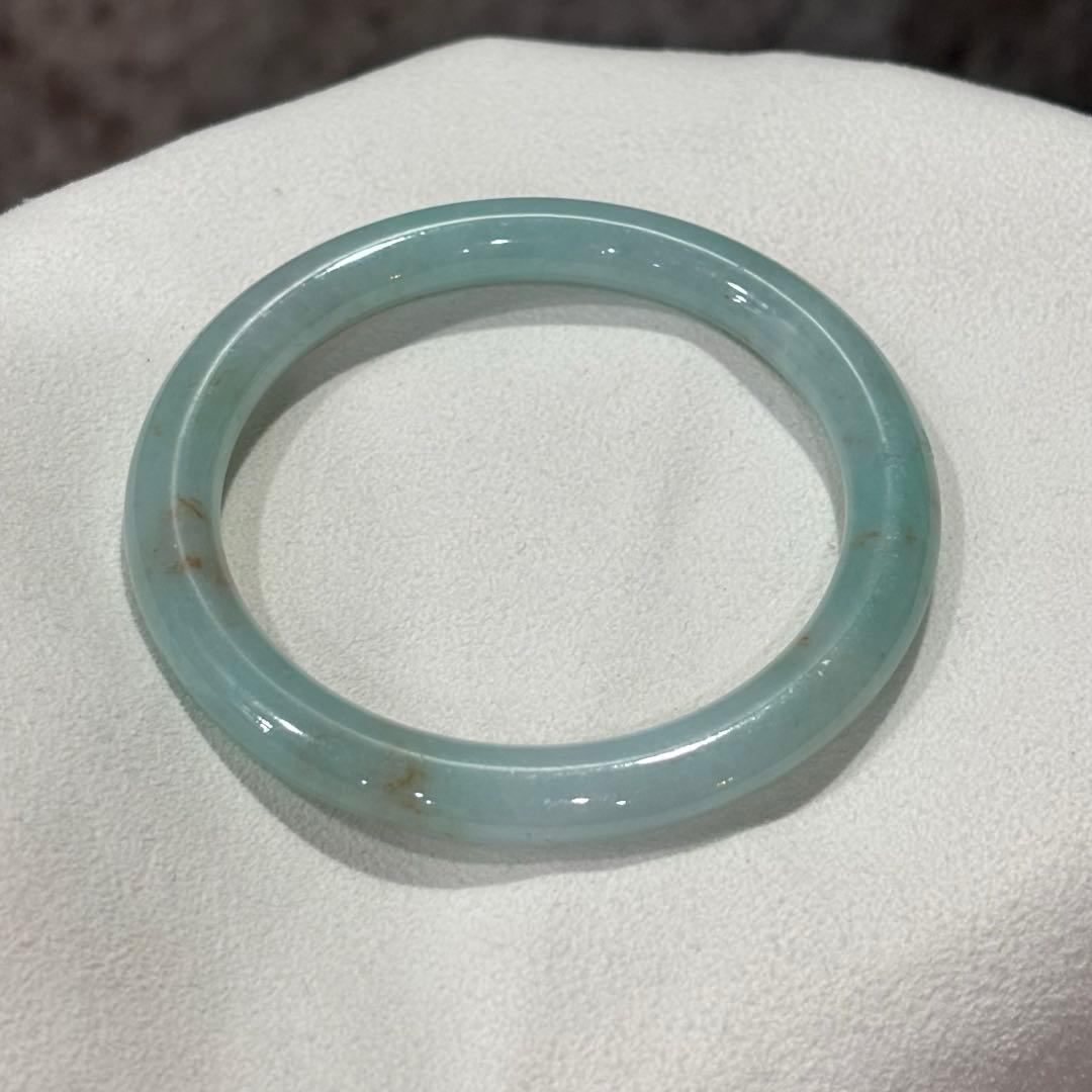 画像追加　ミャンマー産天然本翡翠　A貨　バングル　鑑定書付き