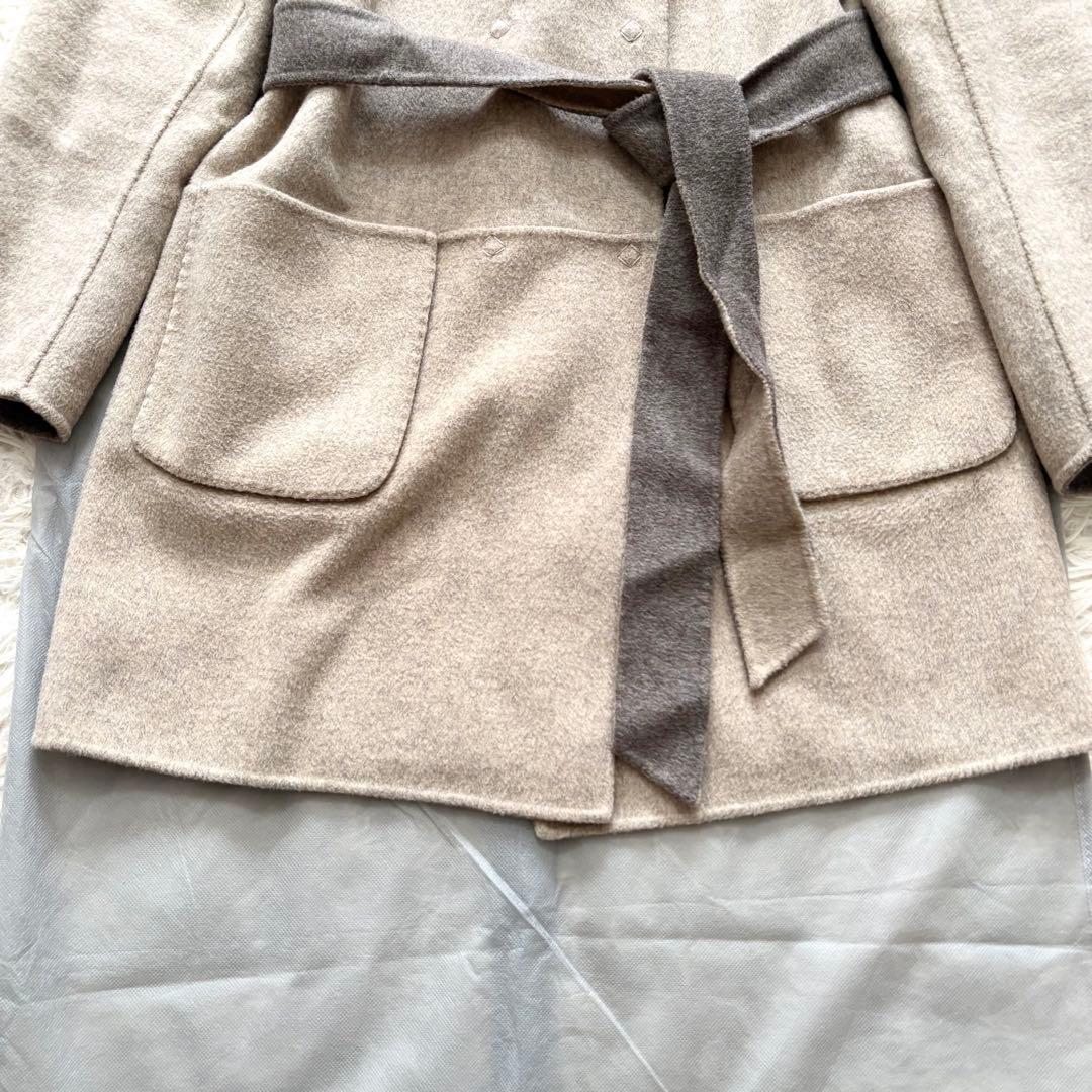 マックスマーラ クチートアマーノ リバーコート ダブルフェイス リバーシブル