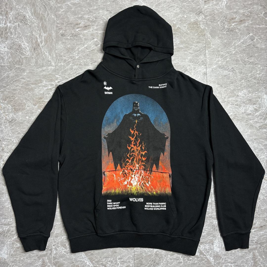 希少 DARCsports BATMAN コラボ スウェット パーカー L