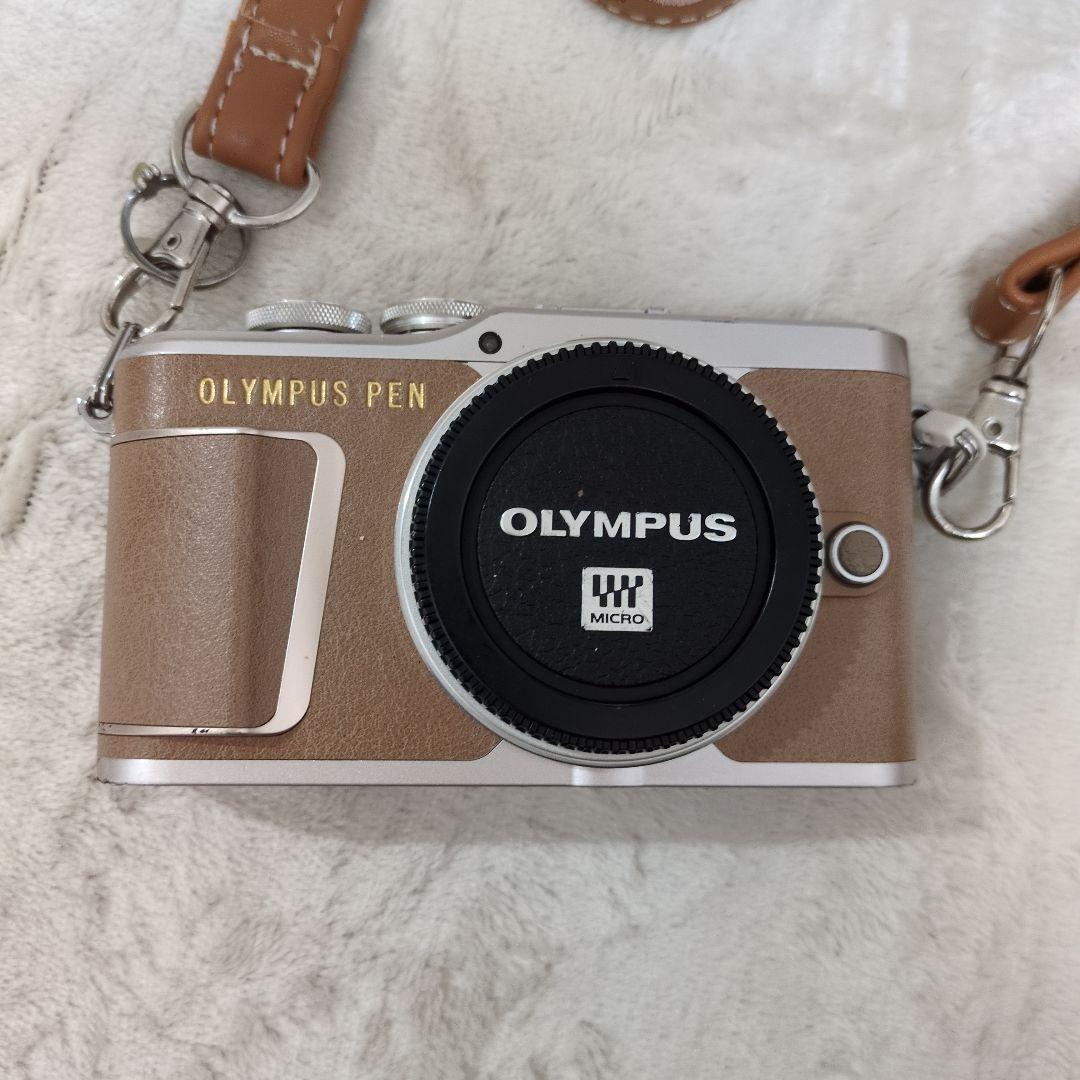 OLYMPUS E-PL9 レンズ2個付 9点セット ブラウン 初心者カメラ