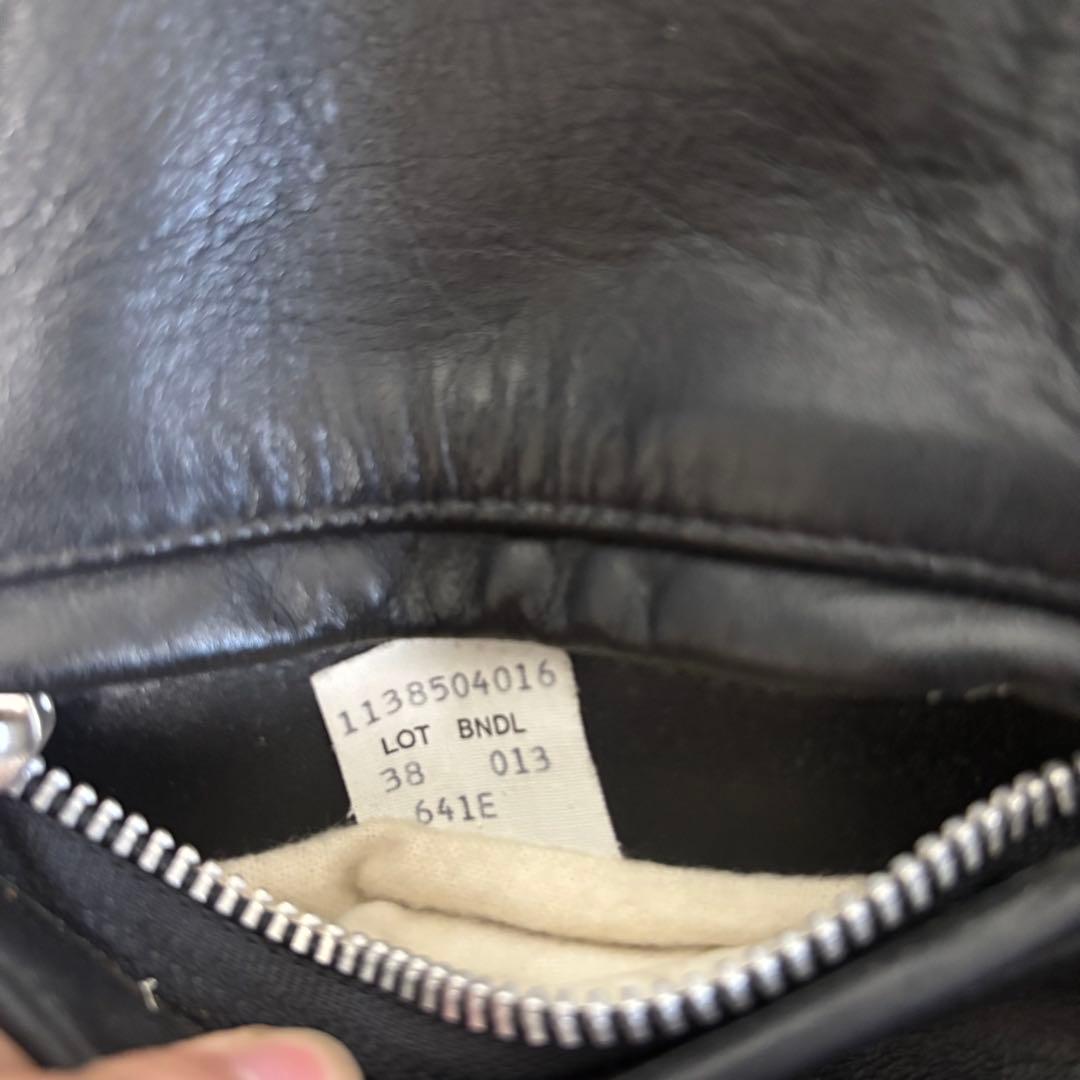 人気✨schott 641E レザージャケット　シングルライダース　本革　38