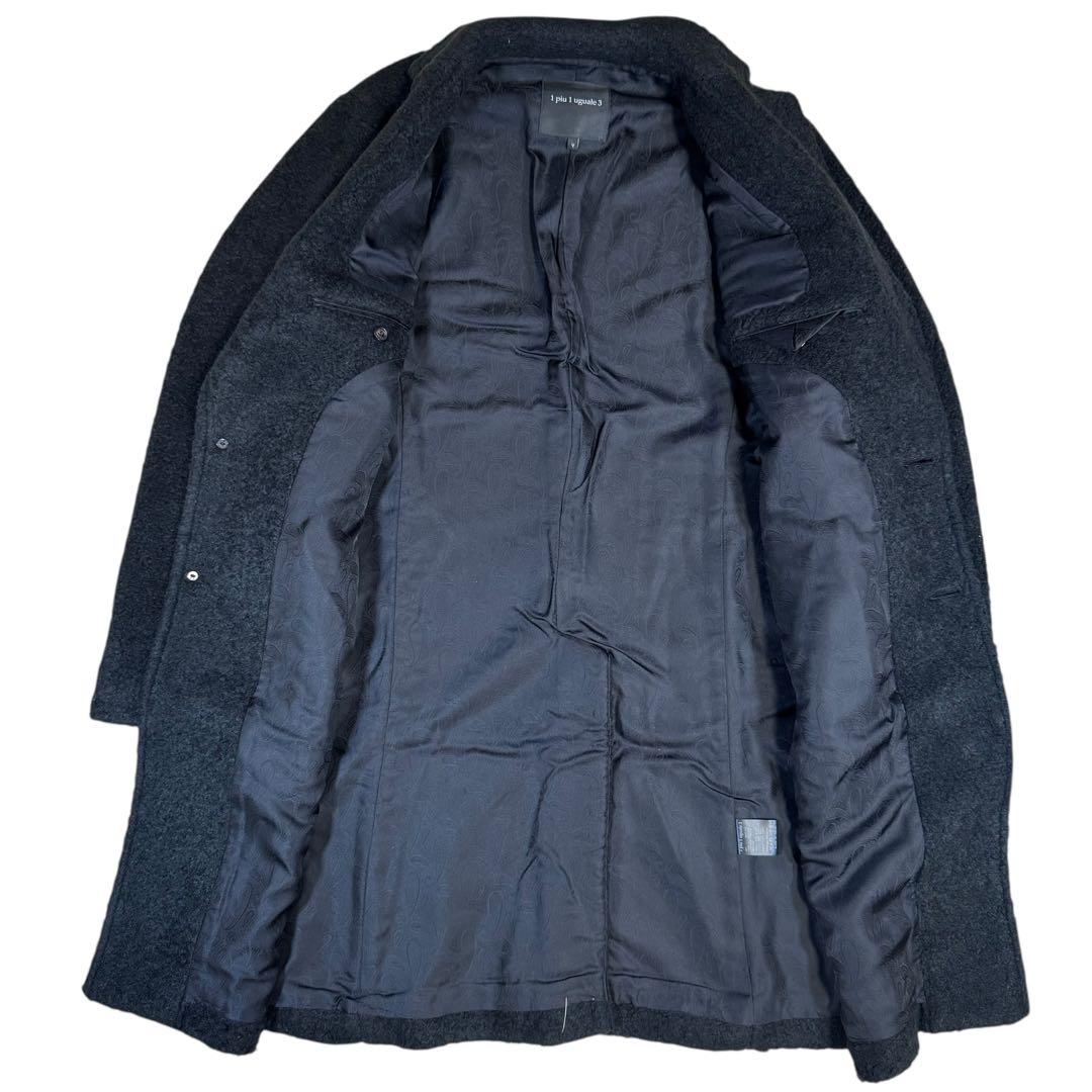 新品】1piu1uguale3ウノピゥウノ/ボアチェスターコート/ブラック5