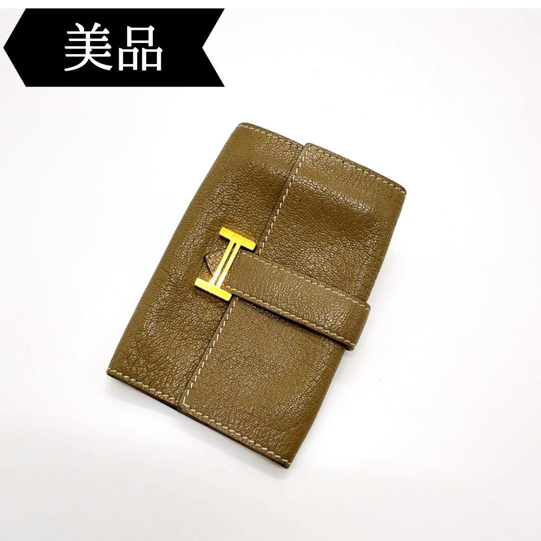 ◇エルメス◇レザー/ベアン/エトゥープ/4連キーケース/刻印:Z/ブランド