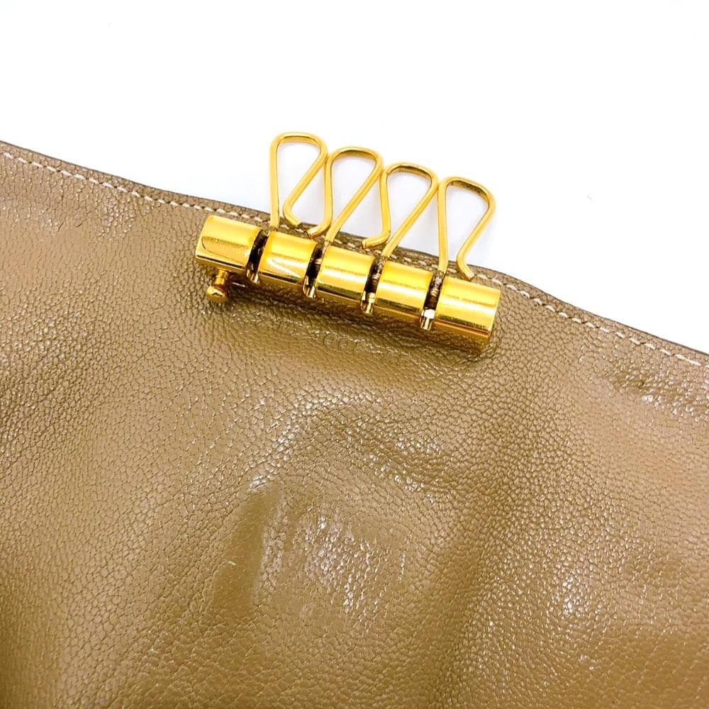 ◇エルメス◇レザー/ベアン/エトゥープ/4連キーケース/刻印:Z/ブランド