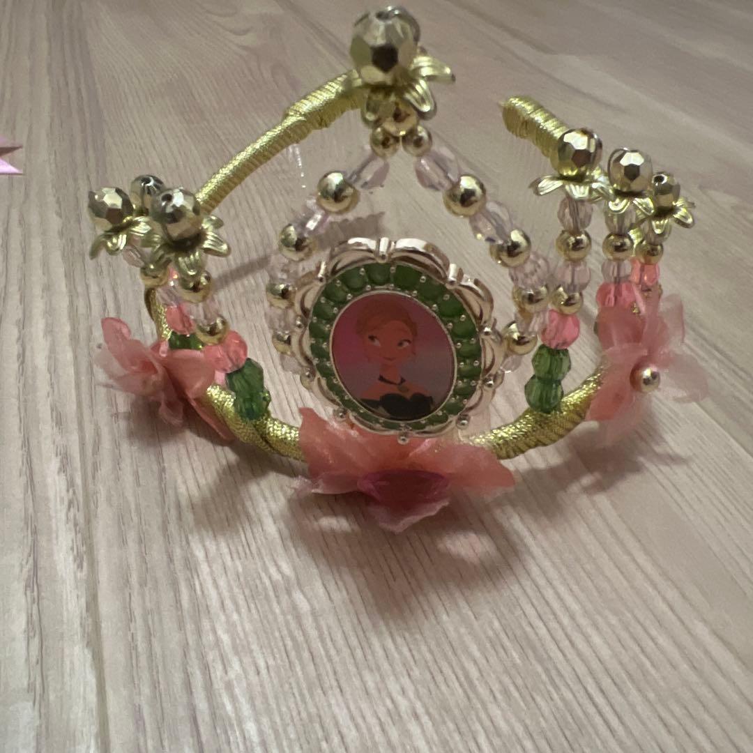 レア！香港ディズニー ビビデバビデブティック アナドレス ティアラ