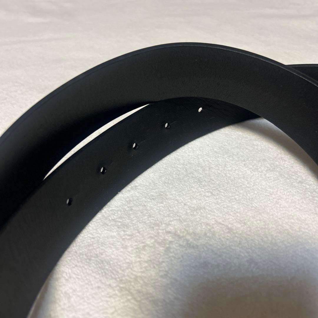 Dior Homme ディオールオム グラデレザーベルト ロゴバックル黒　85