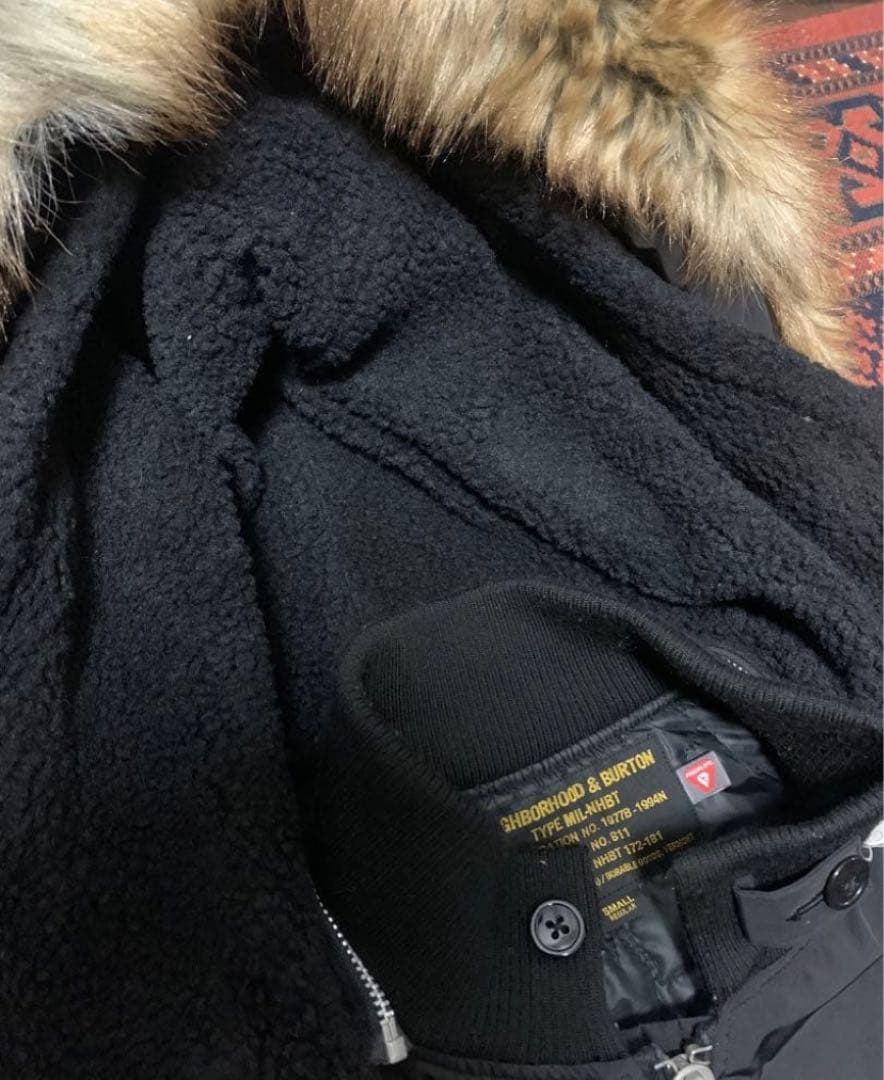 名作美品ネイバーフッド×バートン　WEP G-8　フライトジャケットMA-1　黒