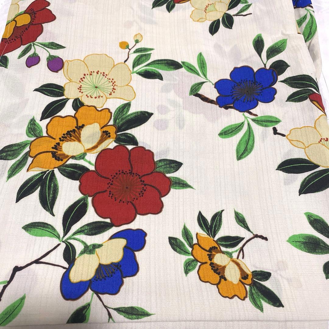 ふりふ　浴衣　未使用品　タグ付き　三松　涼感　ドライ　レトロ