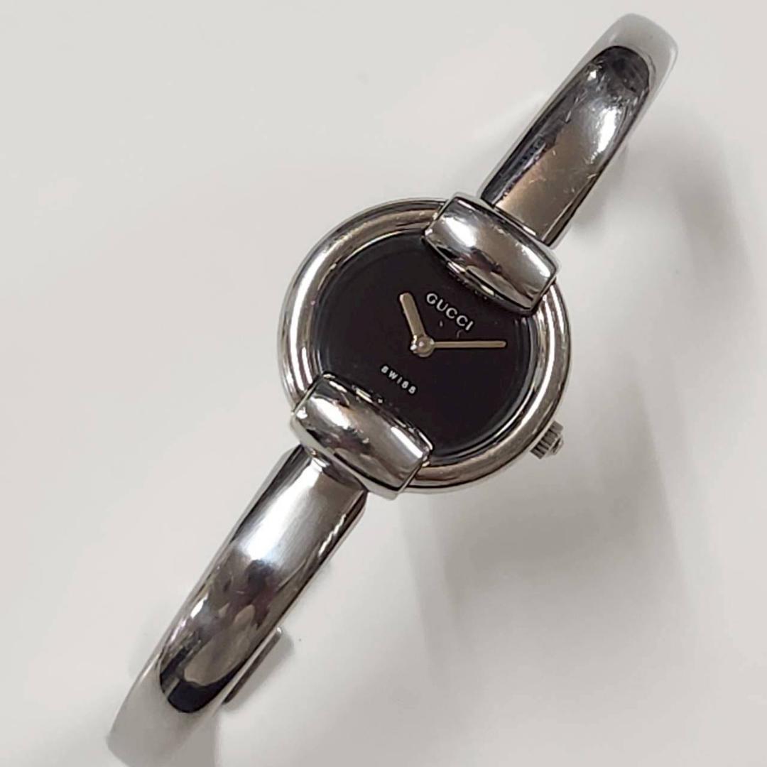 GUCCI（グッチ）レディース 腕時計 ブラック文字盤 シルバー 1400L