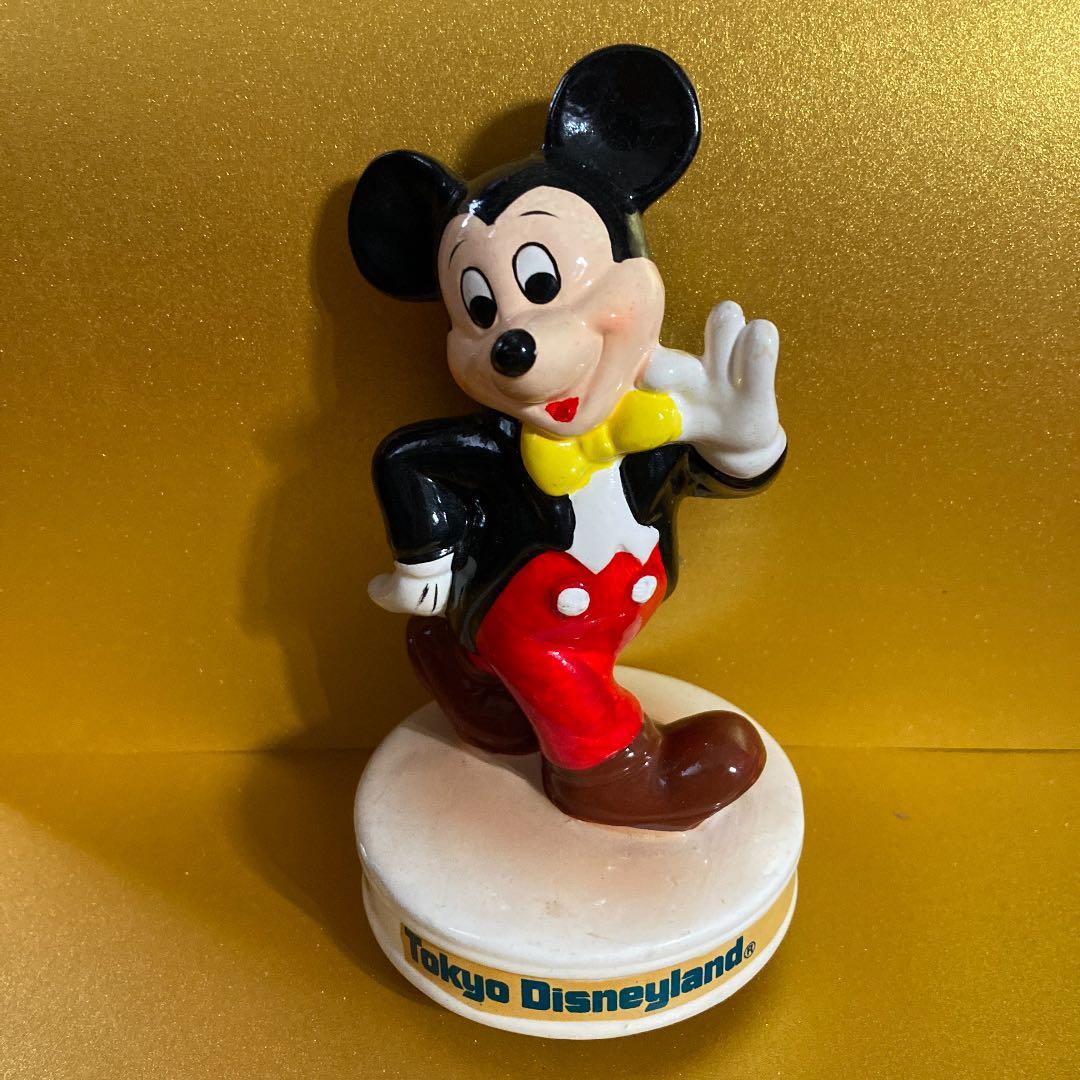 東京ディズニーランド ミッキーマウス オルゴール陶器レア - メルカリ