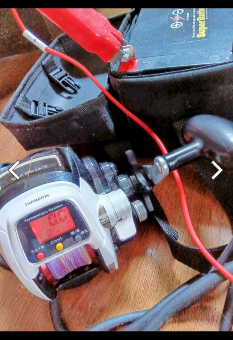 【超美品】SHIMANOシマノ電動リールPLAYS800 スーパーバッテリー付