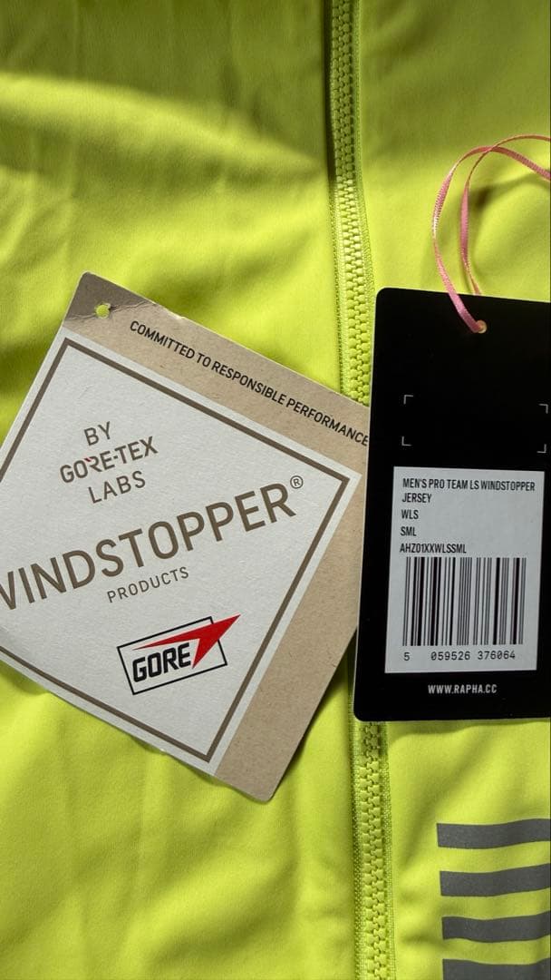 値下げ Sサイズ Rapha PT LS Windstopper Jersey