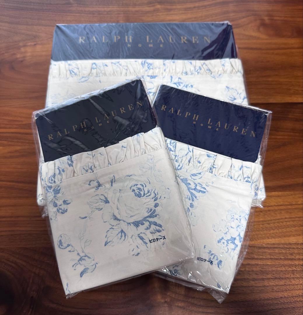 未使用ラルフローレン シングルコンフォーターカバー&ピロケース2枚