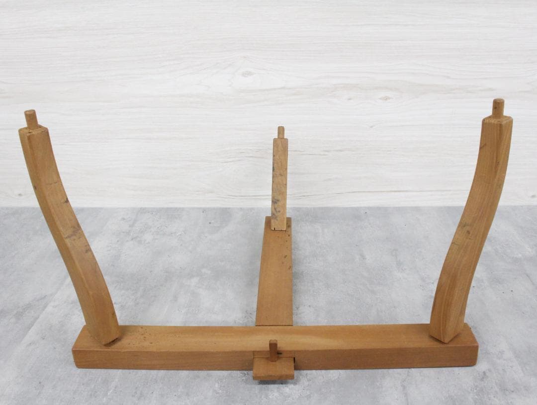 ▲岡田屋太鼓店 平太鼓 固定台・バチ付き 直径約39㎝ 和楽器 打楽器