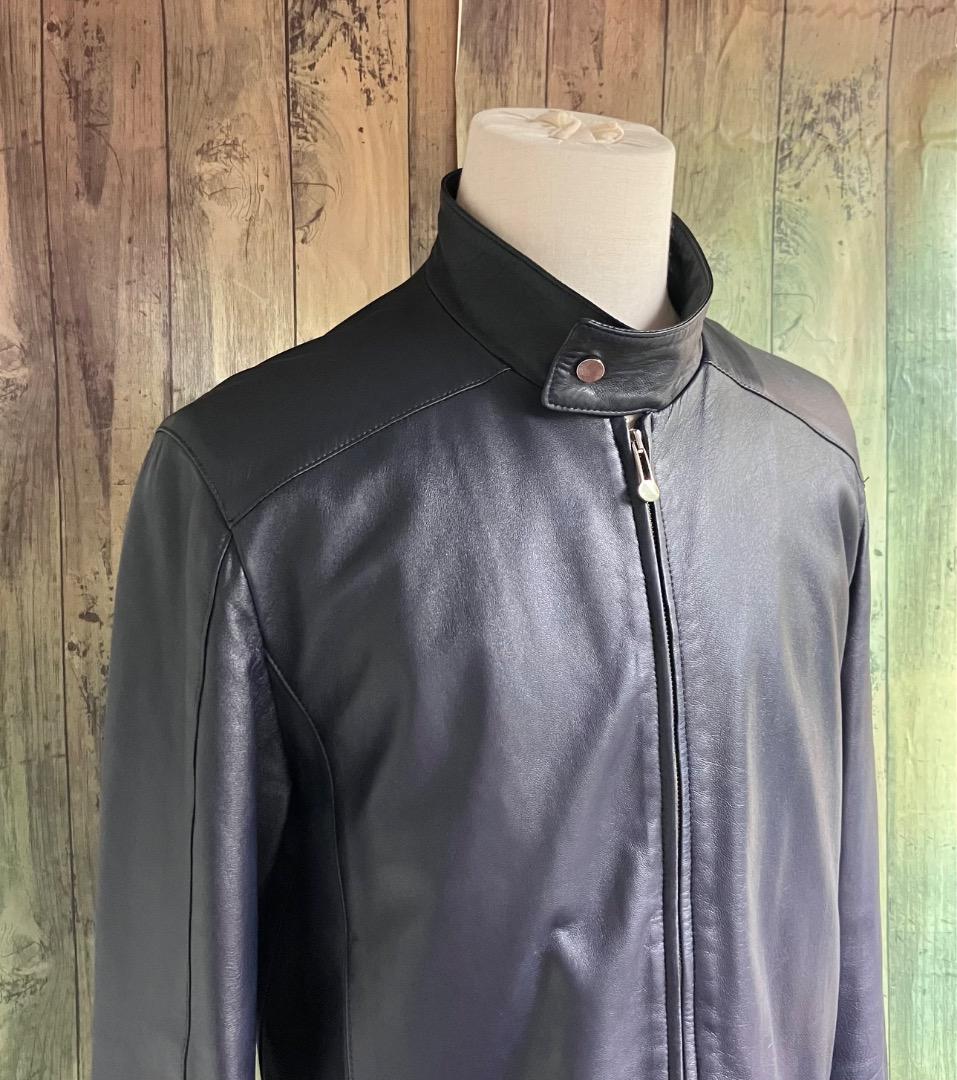 専用定価80万 イタリア名門 エディモネッティ レザージャケット 46