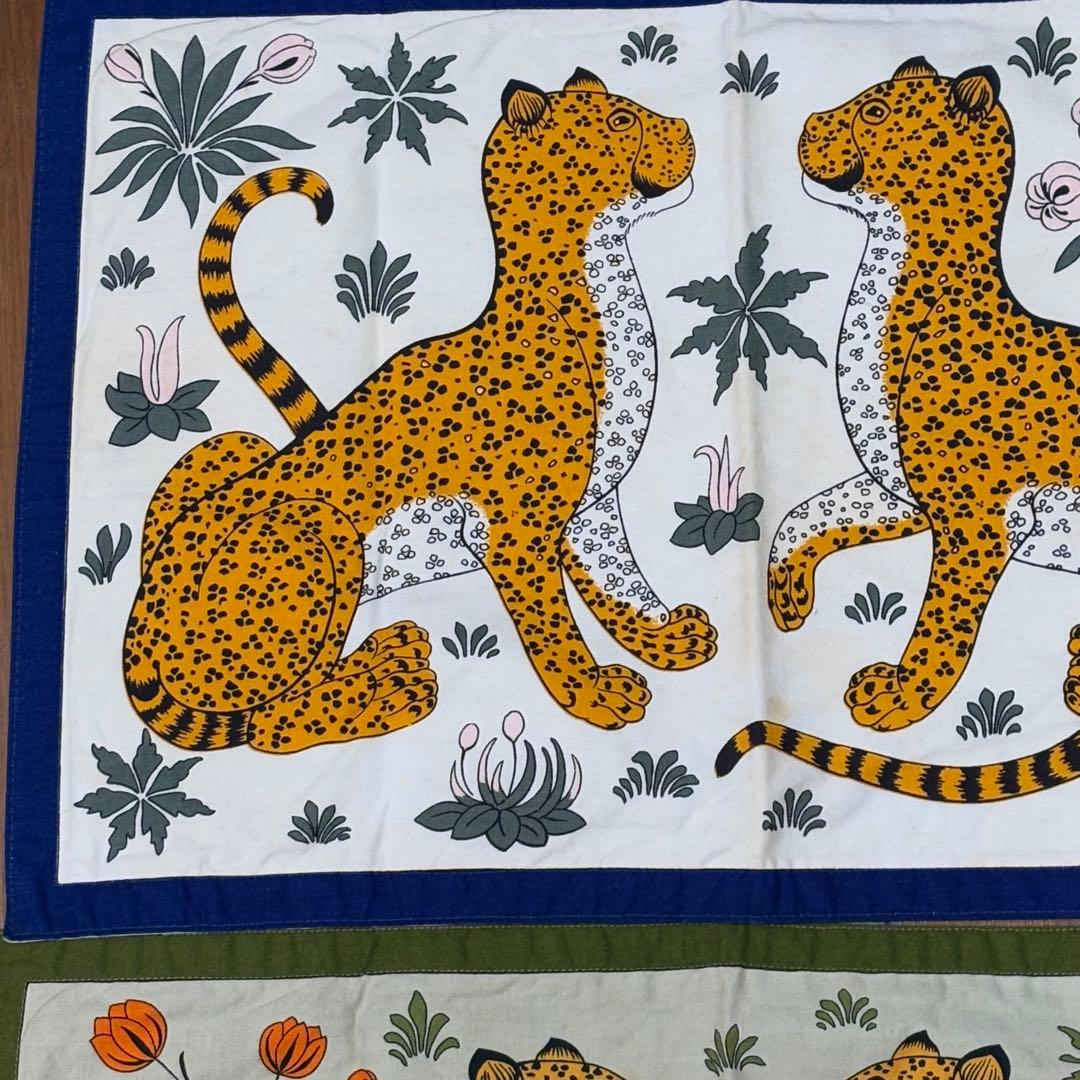 HERMES エルメス　ランチョンマット　虎　パンサー　ペア