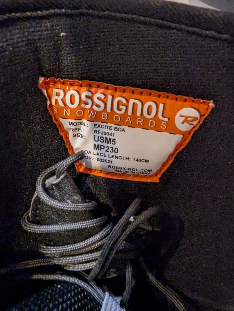 ☆ROSSIGNOL スノーボードブーツ ブラック ダイヤル式 23cm☆ - メルカリ