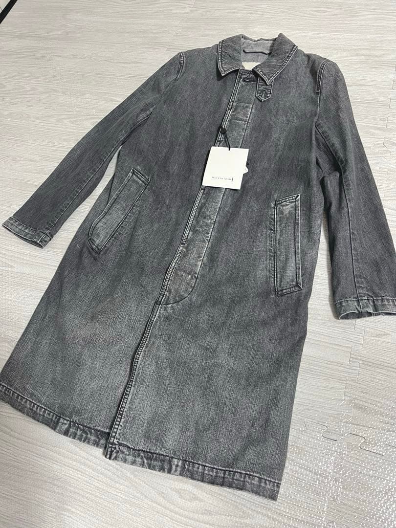 【けん様】MACKINTOSH グレー ステンカラーコート　サイズ32