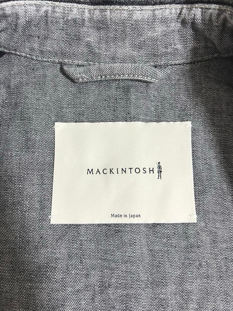 【けん様】MACKINTOSH グレー ステンカラーコート　サイズ32