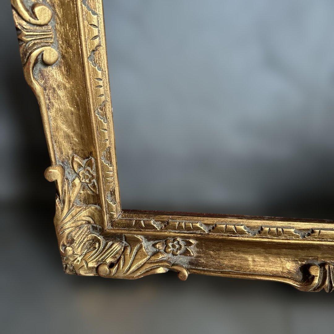 瞬間的お値下げ‼️ゴールド装飾フレーム 木製ヴィンテージ額縁