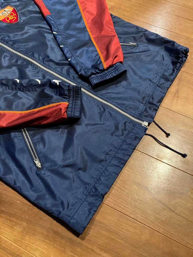 90s ASローマ Kappa ナイロンジャケット 2XL