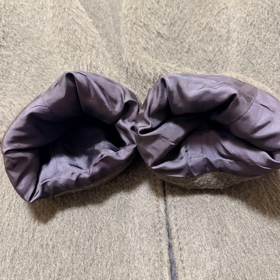 極美品 ラッドミュージシャン シャギーコート モヘア ノーカラー