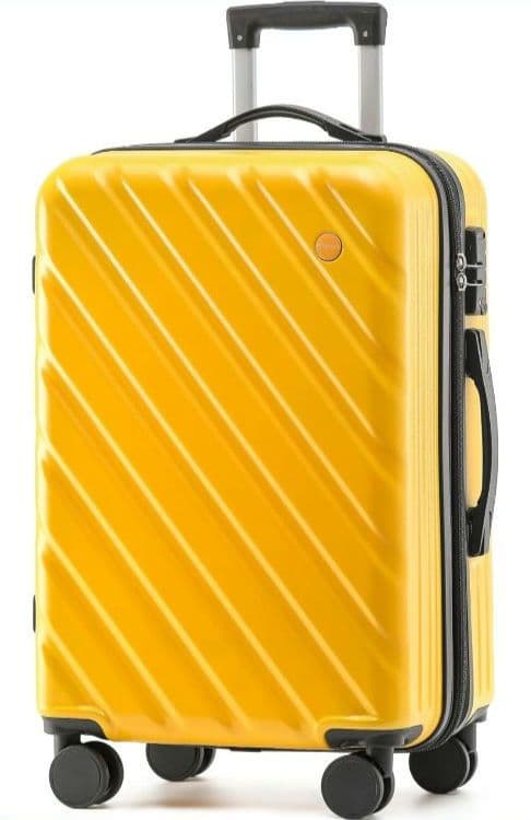 スーツケース キャリーケース 【Ｌ】イエロー 90L 拡張機能付 旅行 出張