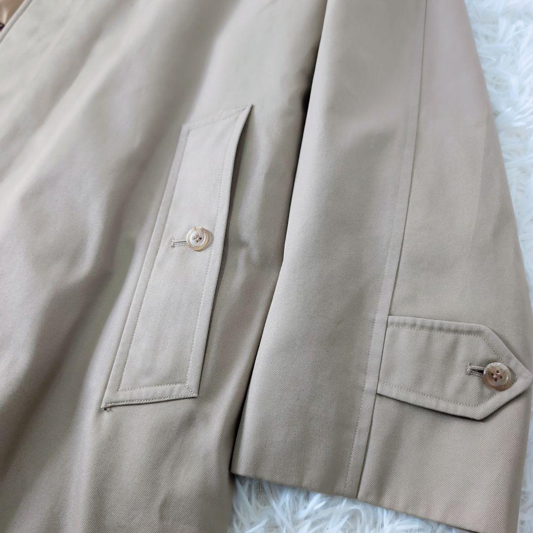 【ライナー】Burberry's　ノバチェック　ステンカラーコート　ベージュ　M
