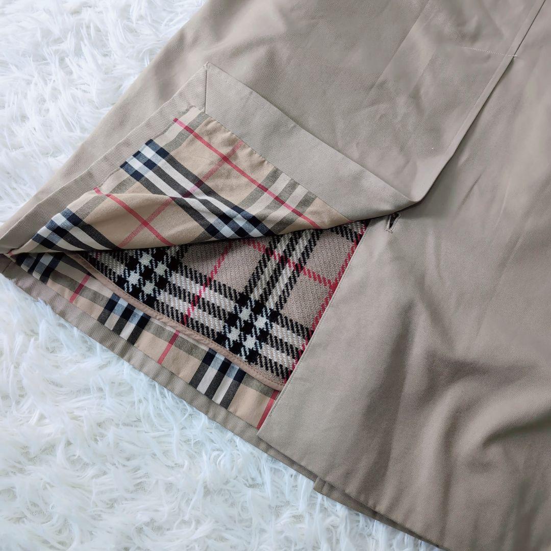 【ライナー】Burberry's　ノバチェック　ステンカラーコート　ベージュ　M