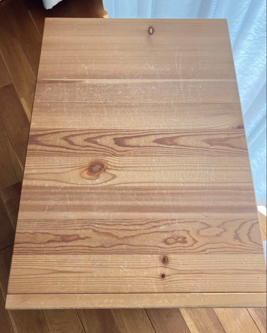 無印良品　パイン材キャビネットキャスター付き